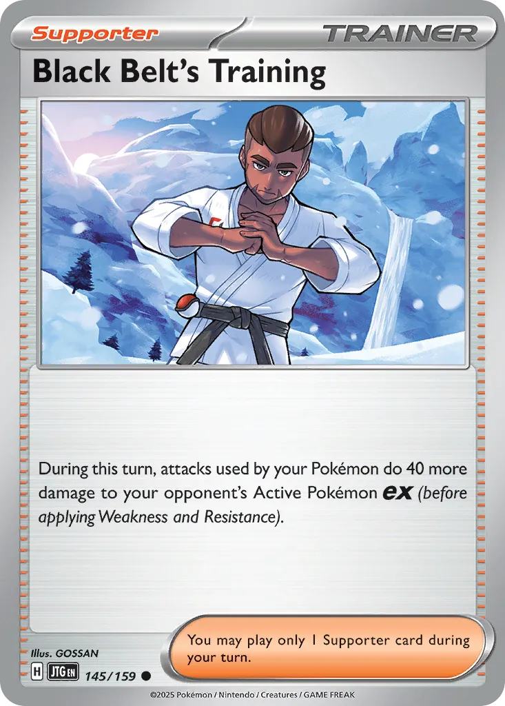 2025 Journey Together Black Belt's Training #144/159 Common card image