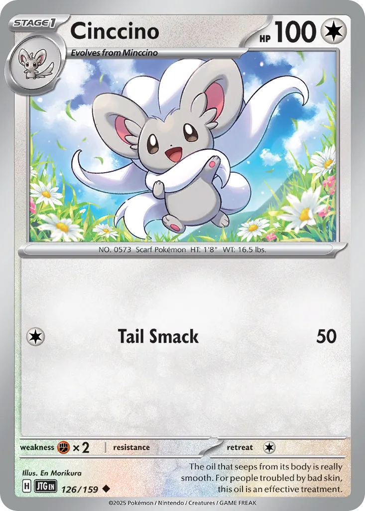 2025 Journey Together Cinccino #126/159 Uncommon card image