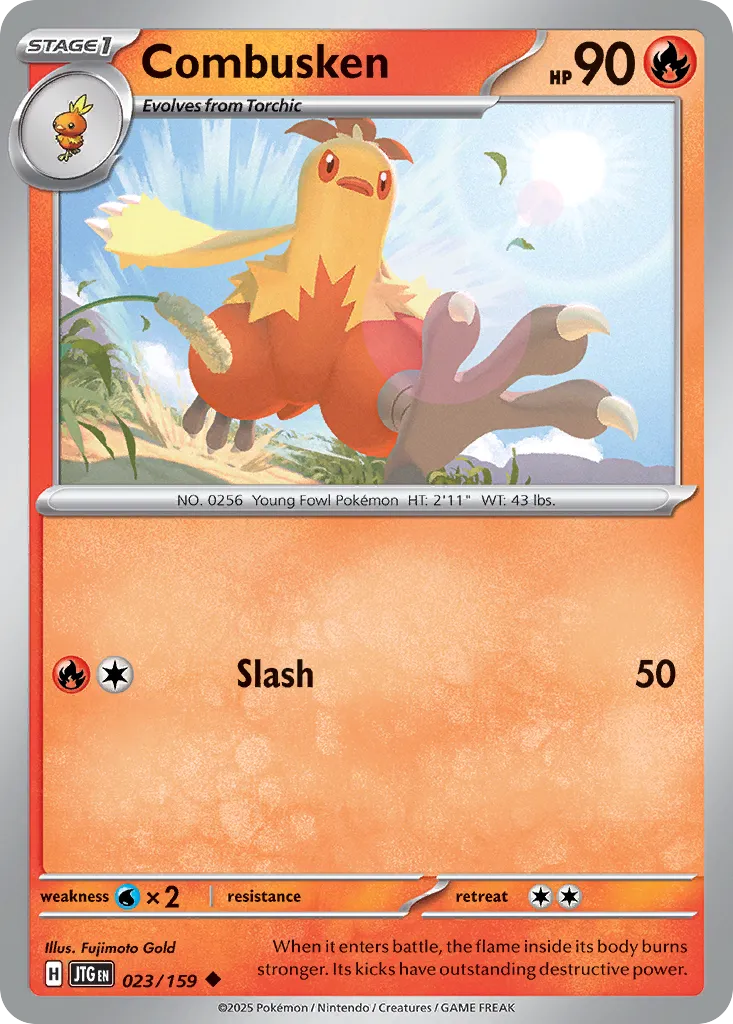 2025 Journey Together Combusken Uncommon #023/159 Uncommon card image