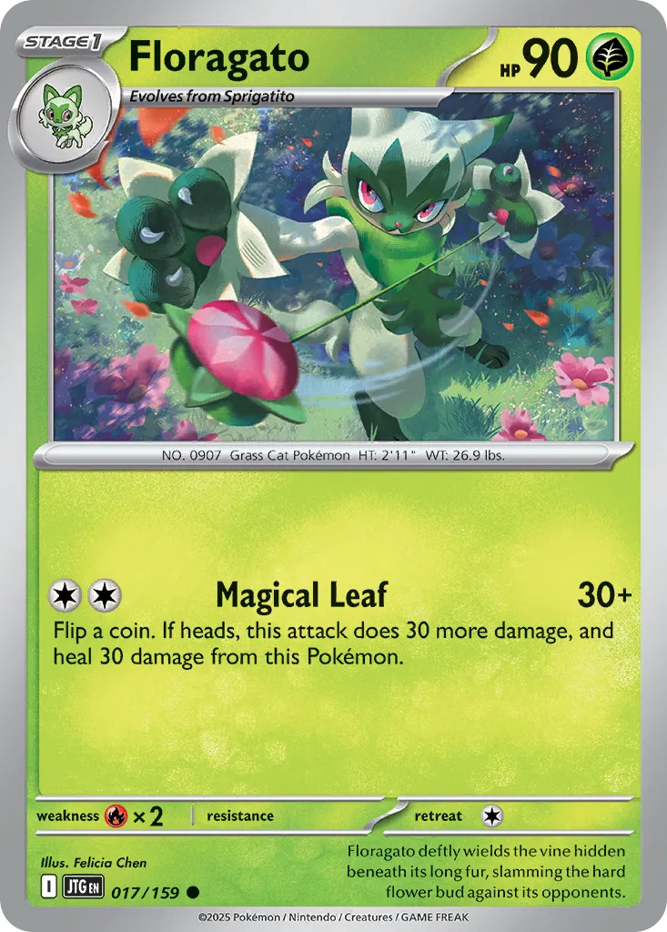 2025 Journey Together Floragato Common #017/159 Common card image