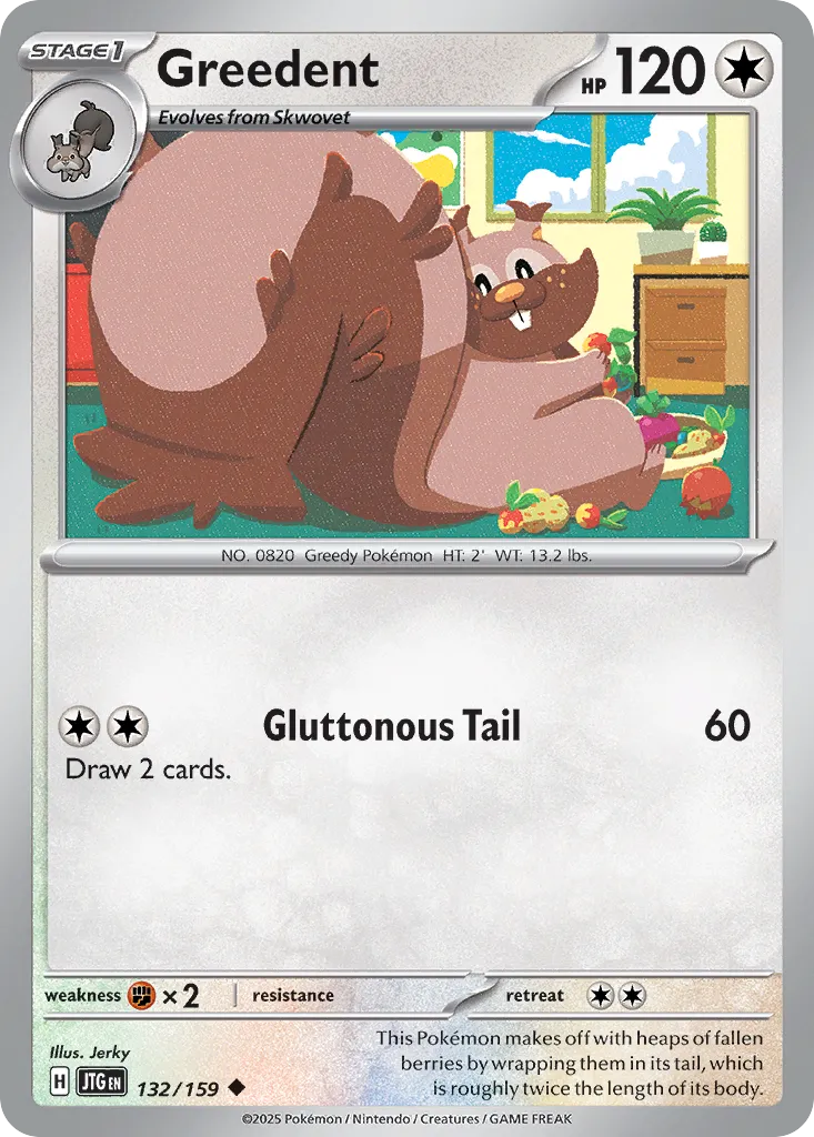 2025 Journey Together Greedent #132/159 Uncommon card image