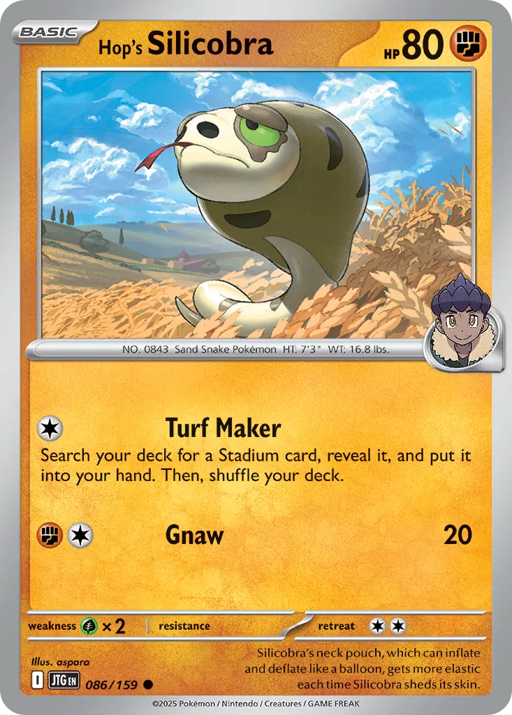 2025 Journey Together Hop's Silicobra #086/159 Common card image