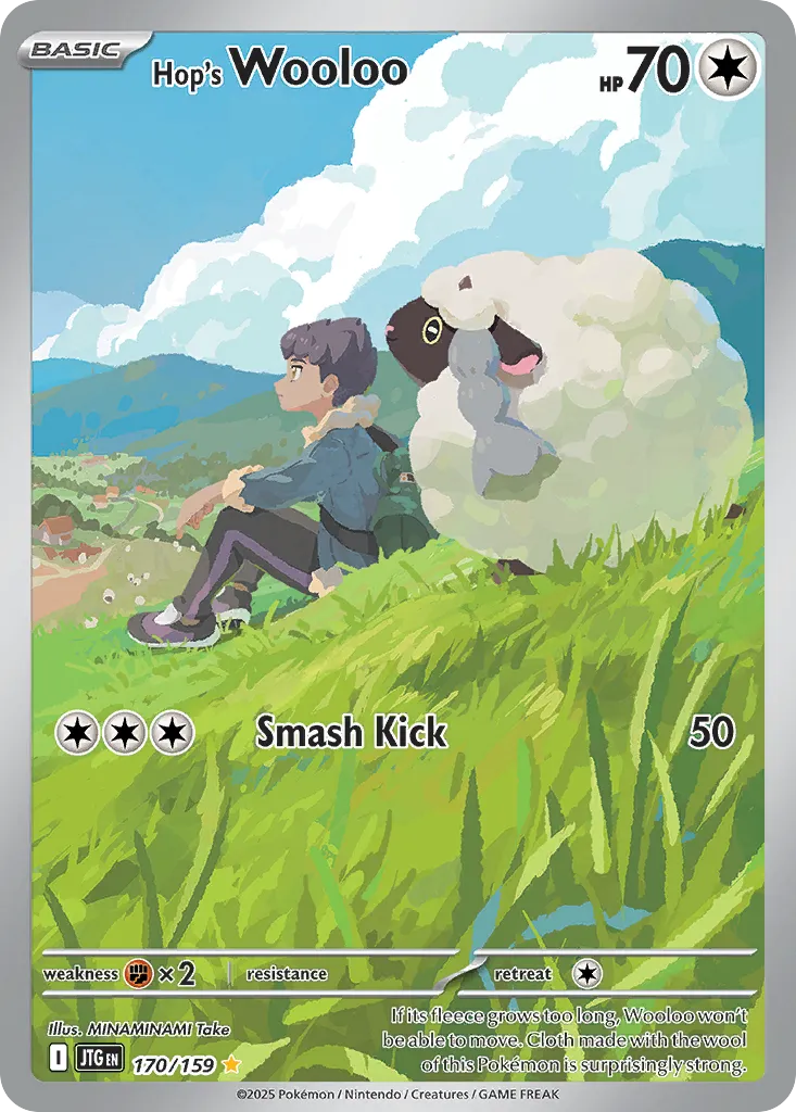 2025 Journey Together Hop's Wooloo Common #135/159 Common card image