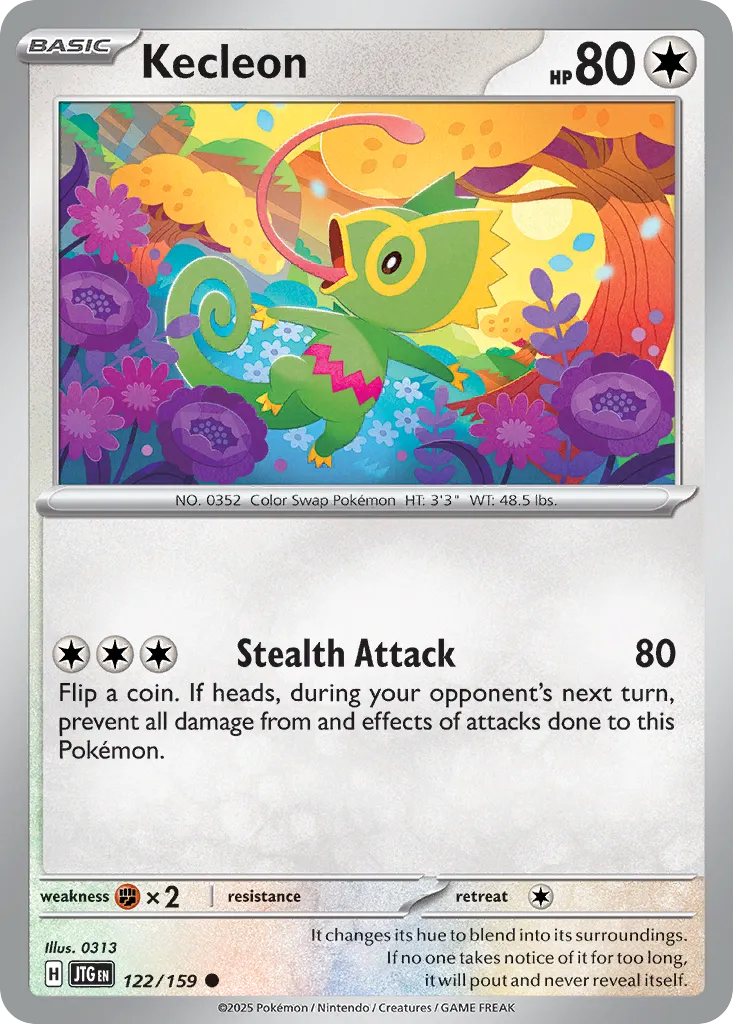 2025 Journey Together Kecleon #122/159 Common card image