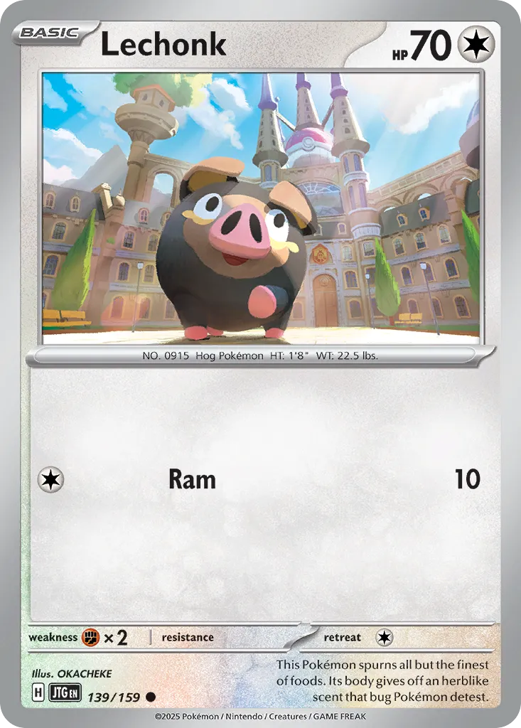 2025 Journey Together Lechonk #139/159 Common card image