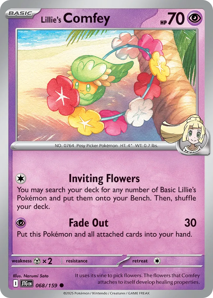 2025 Journey Together Lillie's Comfey #068/159 Common card image