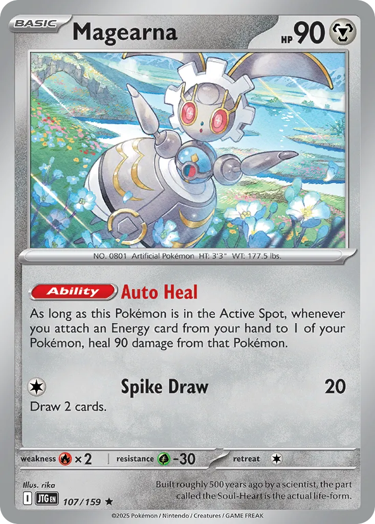 2025 Journey Together Magearna #107/159 Rare card image