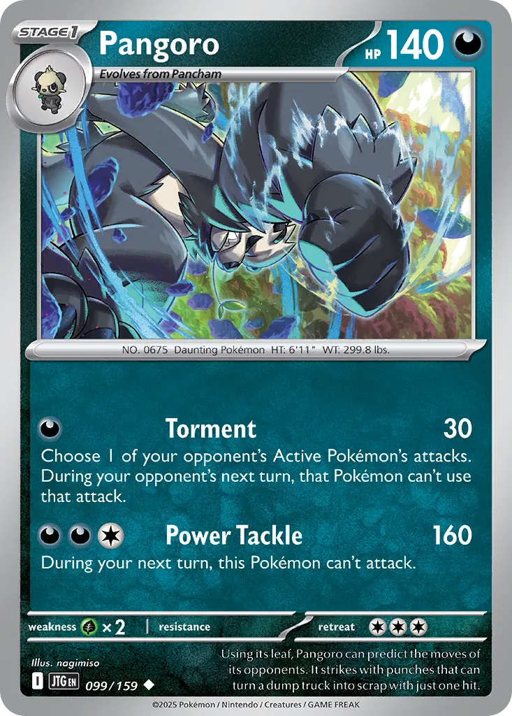 2025 Journey Together Pangoro #099/159 Uncommon card image