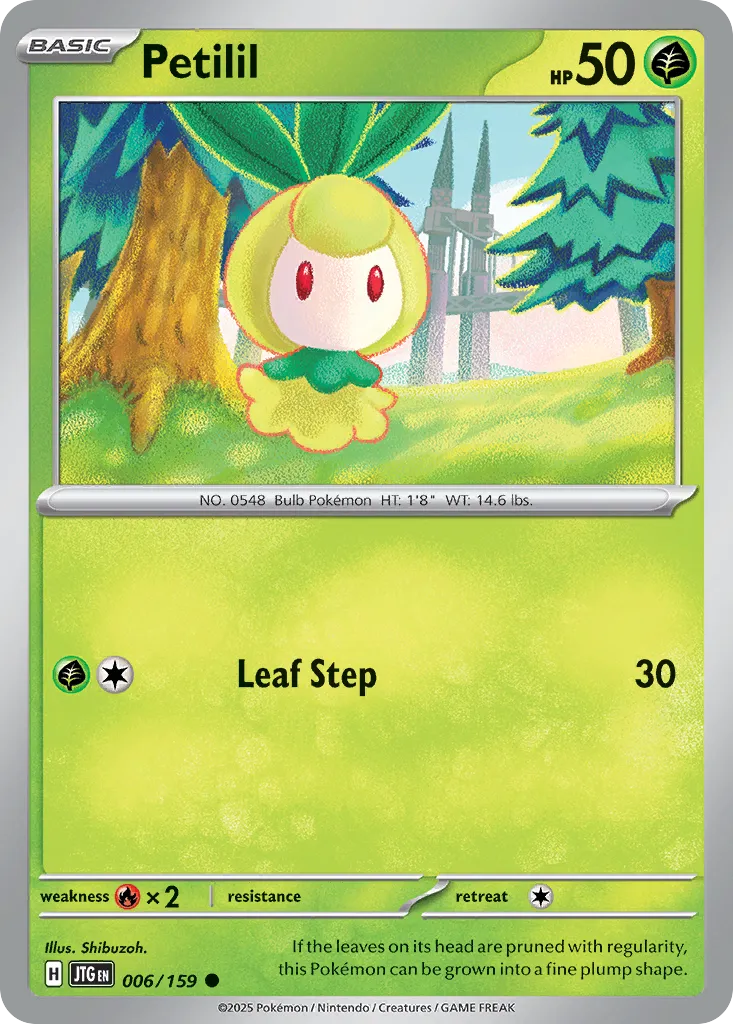 2025 Journey Together Petilil Common #006/159 Common card image