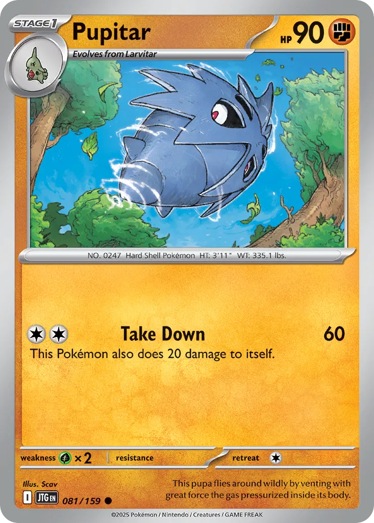 2025 Journey Together Pupitar #081/159 Common card image