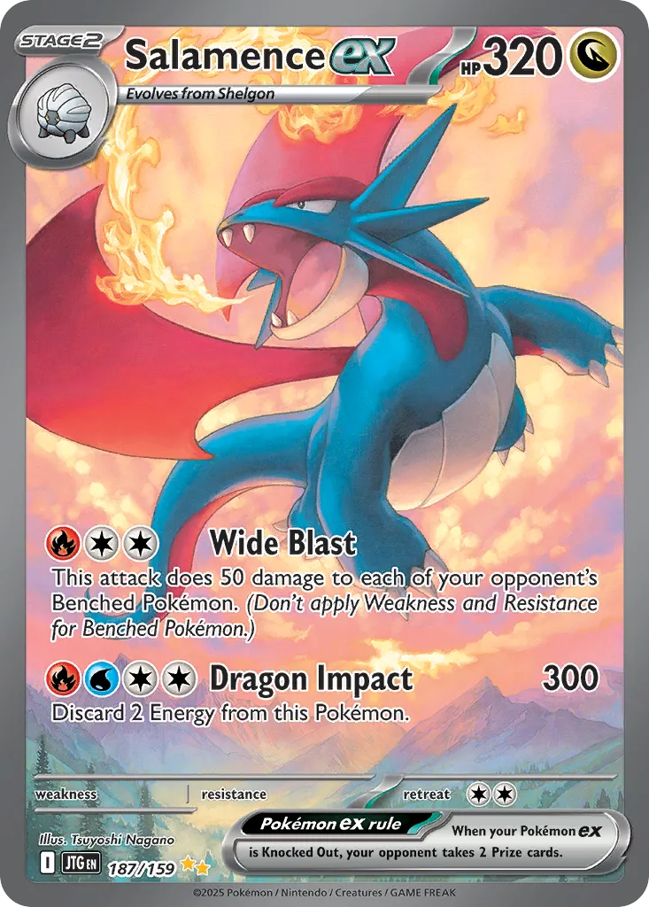 2025 Journey Together Salamence ex #177/159 Ultra Rare card image