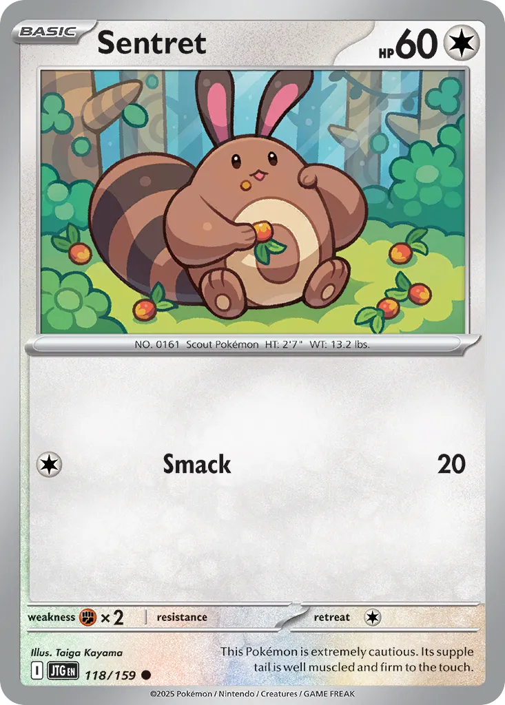 2025 Journey Together Sentret #118/159 Common card image