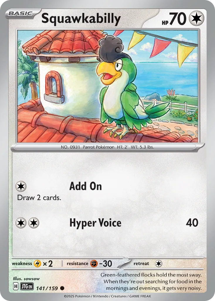 2025 Journey Together Squawkabilly Common #141/159 Common card image