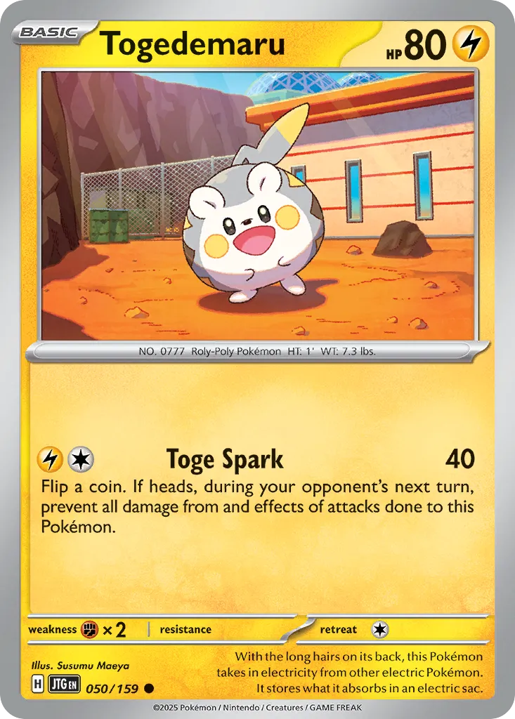 2025 Journey Together Togedemaru #050/159 Common card image