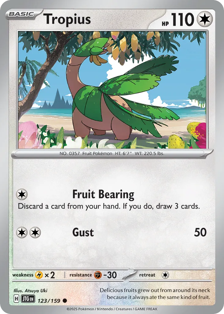2025 Journey Together Tropius #123/159 Common card image