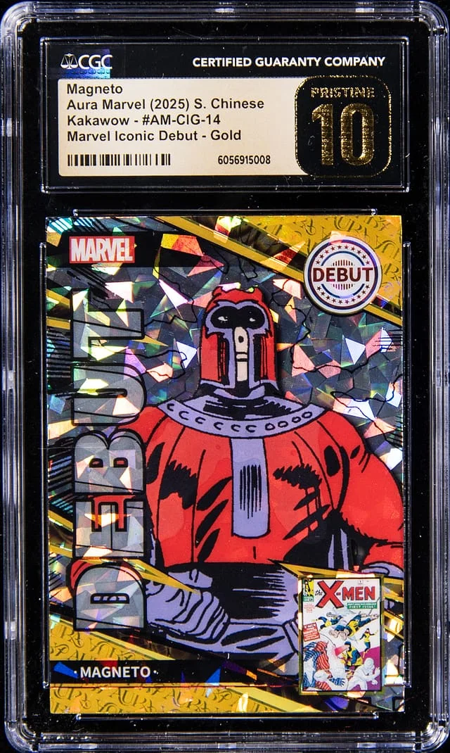 2025 Kakakow Aura Marvel S. Chinese Marvel Iconic Debut Magneto #AM-CIG-14 card image