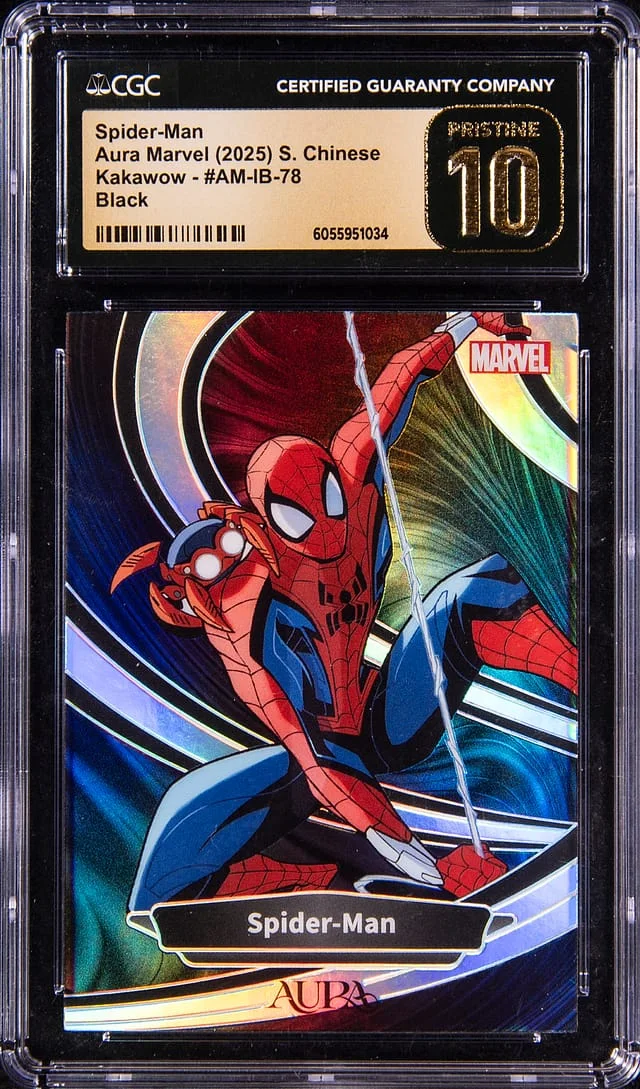2025 Kakawow Aura Marvel Simplified Chinese Black Spider-Man #AMIB-78 card image
