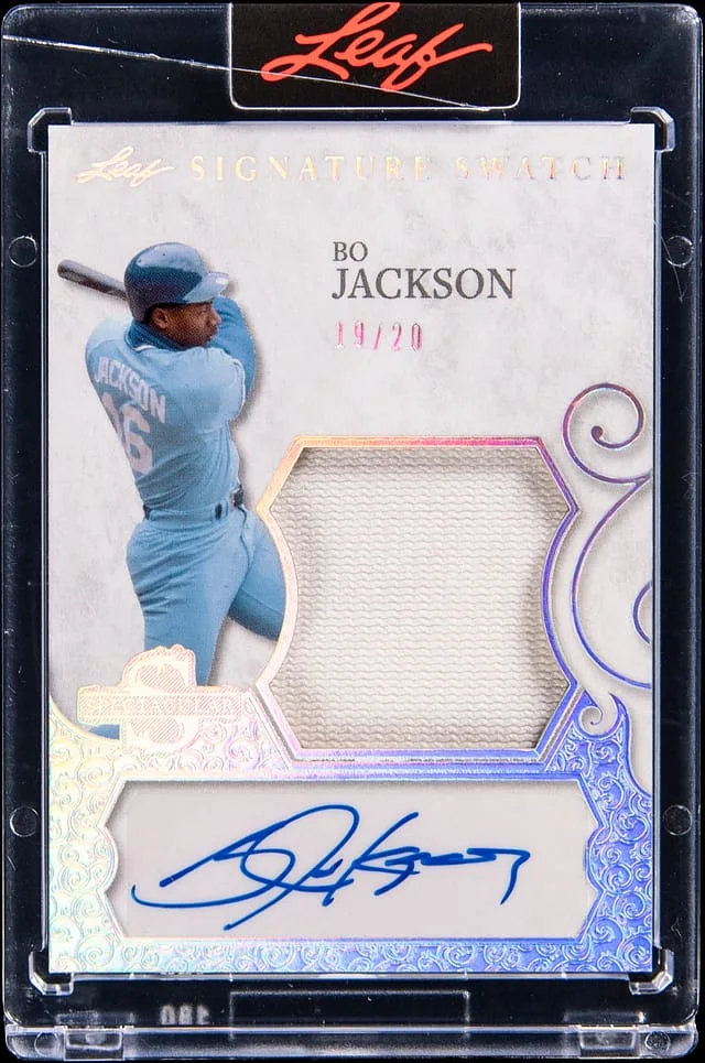 2025 Leaf Bo Jackson Spectacular Signature Swatch #SS-BJ1 card image
