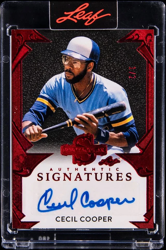 2025 Leaf Cecil Cooper Spectacular Signatures #S-CC1 card image
