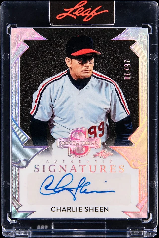 2025 Leaf Charlie Sheen Signatures Spectacular #S-CS1 card image