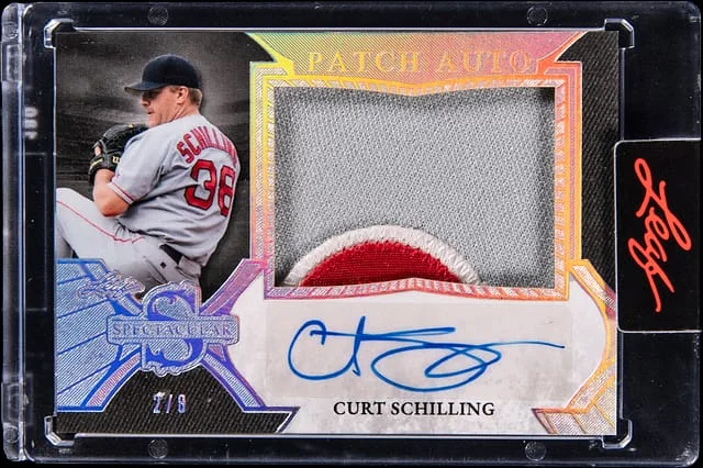 2025 Leaf Curt Schilling Spectacular Patch Autograph #SP-CS1 card image