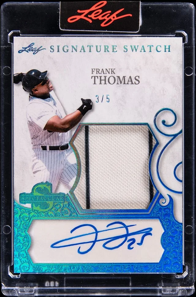 2025 Leaf Frank Thomas Spectacular Signature Swatch #SS-FT1 card image