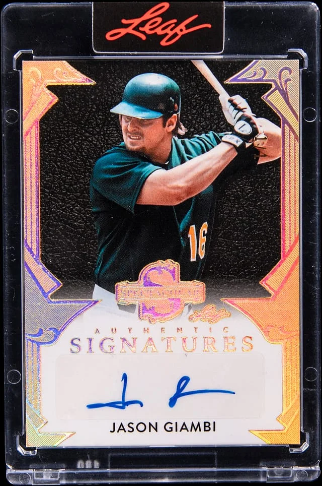 2025 Leaf Jason Giambi Spectacular Signatures #S-JG2 card image