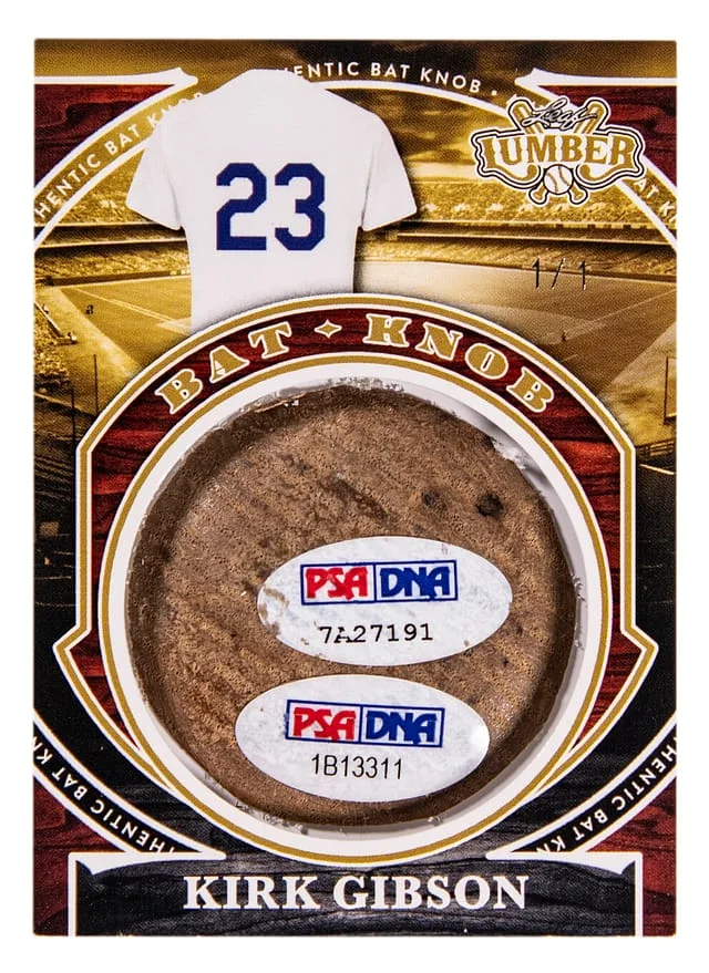 2025 Leaf Kirk Gibson Lumber Bat Knob #BK-81 card image