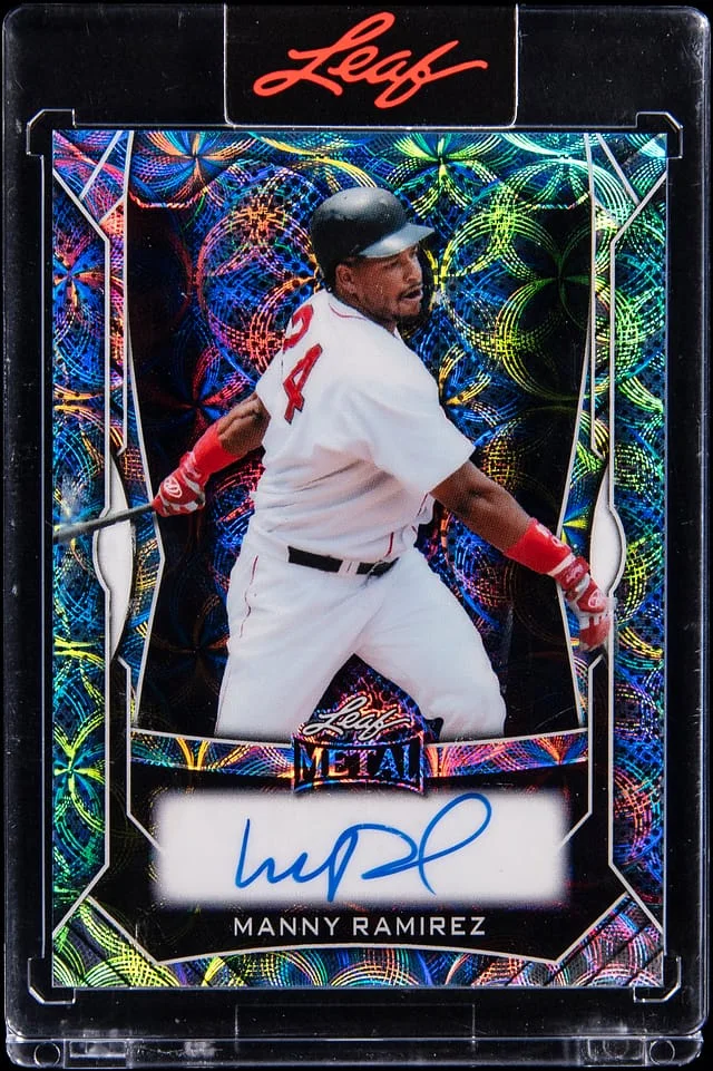 2025 Leaf Manny Ramirez Spectacular Metal Autographs #MA-MR1 card image