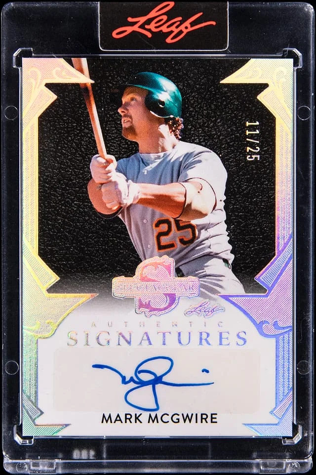 2025 Leaf Mark McGwire Spectacular Signatures #S-MM1 card image