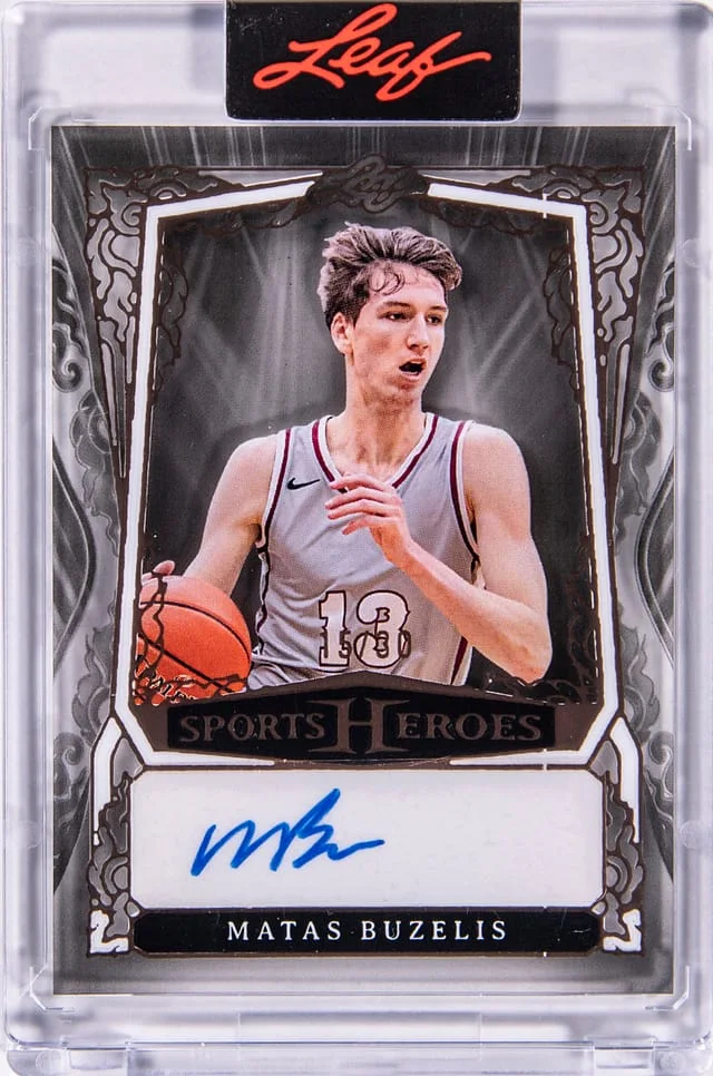 2025 Leaf Matas Buzelis Sports Heroes Autograph #BA-MB1 card image