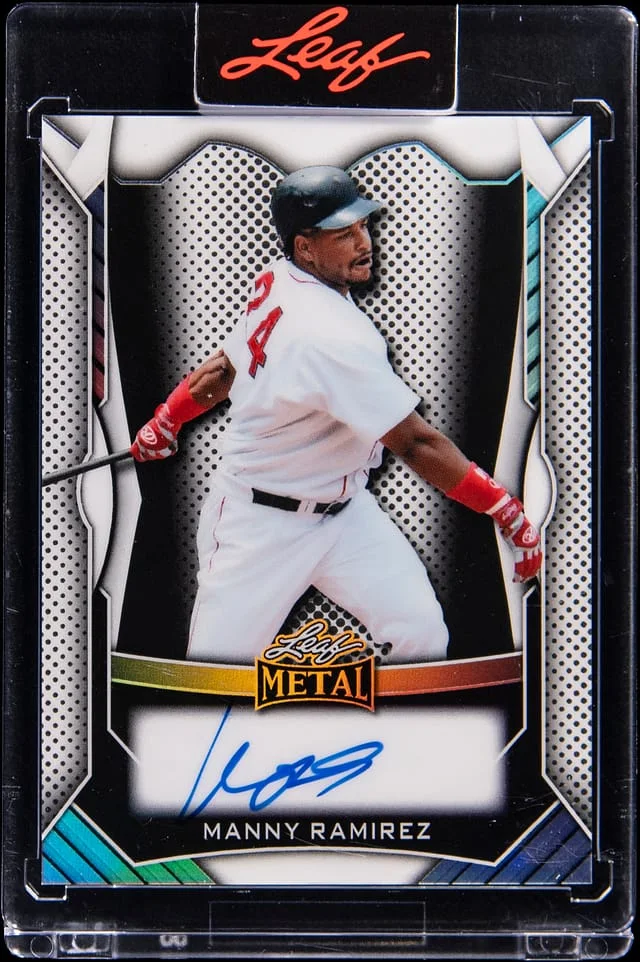 2025 Leaf Metal Manny Ramirez Signatures #MA-MR1 card image