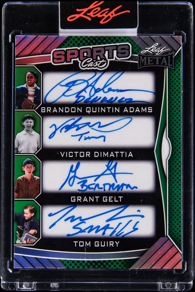 2025 Leaf Metal Sandlot Cast-Signed (8 Signatures) - Leaf Encased Sports Cast #SC-2 card image