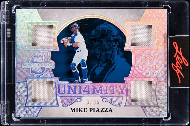 2025 Leaf Mike Piazza Quad Spectacular Uni4mity #U-9 card image