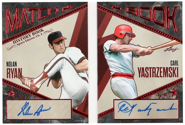 2025 Leaf Nola Ryan/Carl Yastrzemski History Book Sports Edition: Ch. 2 Match Book #MB-15 card image