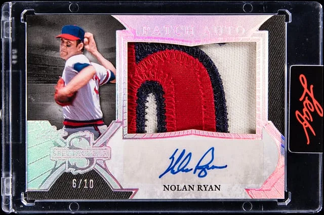 2025 Leaf Nolan Ryan Spectacular Patch Auto #SPNR1 card image
