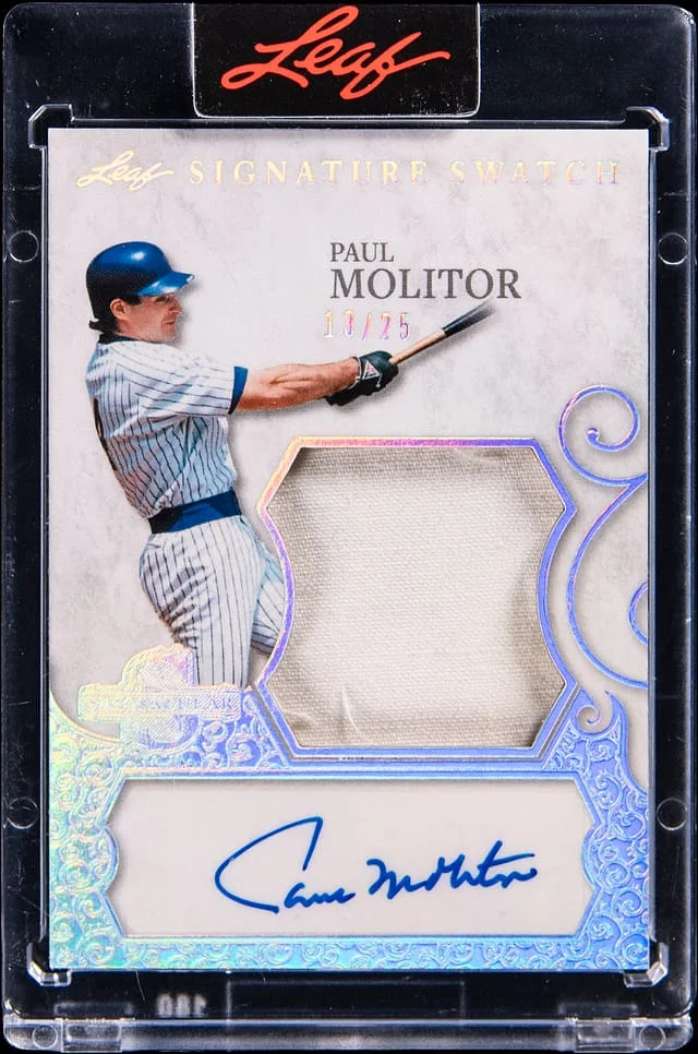 2025 Leaf Paul Molitor Signature Swatches #SS-PM1 card image