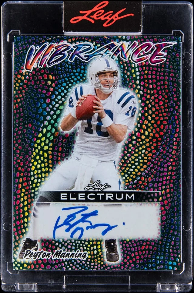 2025 Leaf Peyton Manning Electrum Vibrance #V-PM1 card image