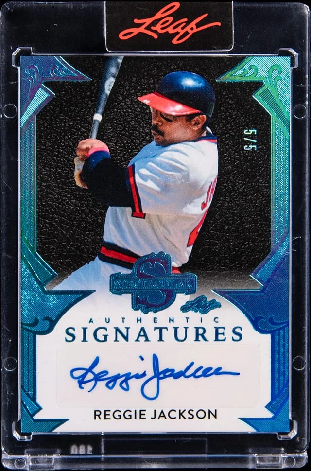 2025 Leaf Reggie Jackson Spectacular Signatures #S-RJ1 card image