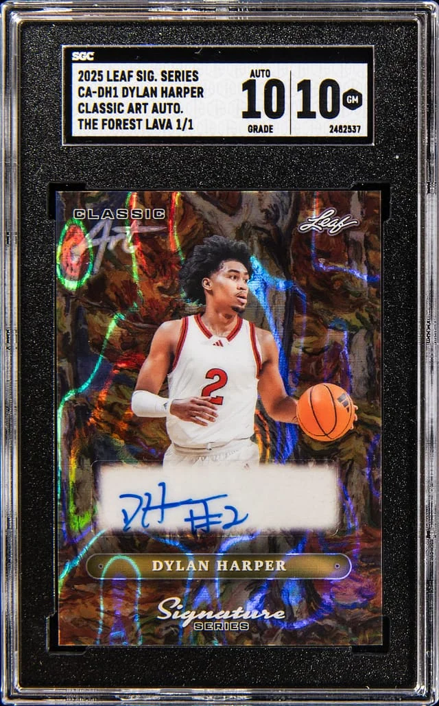 2025 Leaf Signature Series Dylan Harper Classic Art Autograph The Forest Lava #CA-DH1 card image