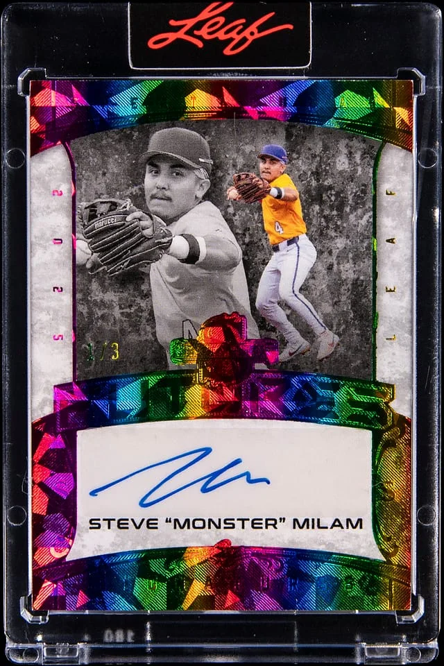 2025 Leaf Steve Monster Milam Signatures Spectacular Futures #SF-SM1 card image