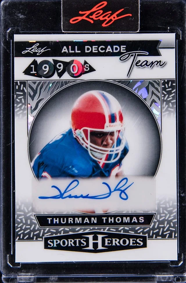 2025 Leaf Thurman Thomas Sports Heroes All Decade Team #D90-TT1 card image