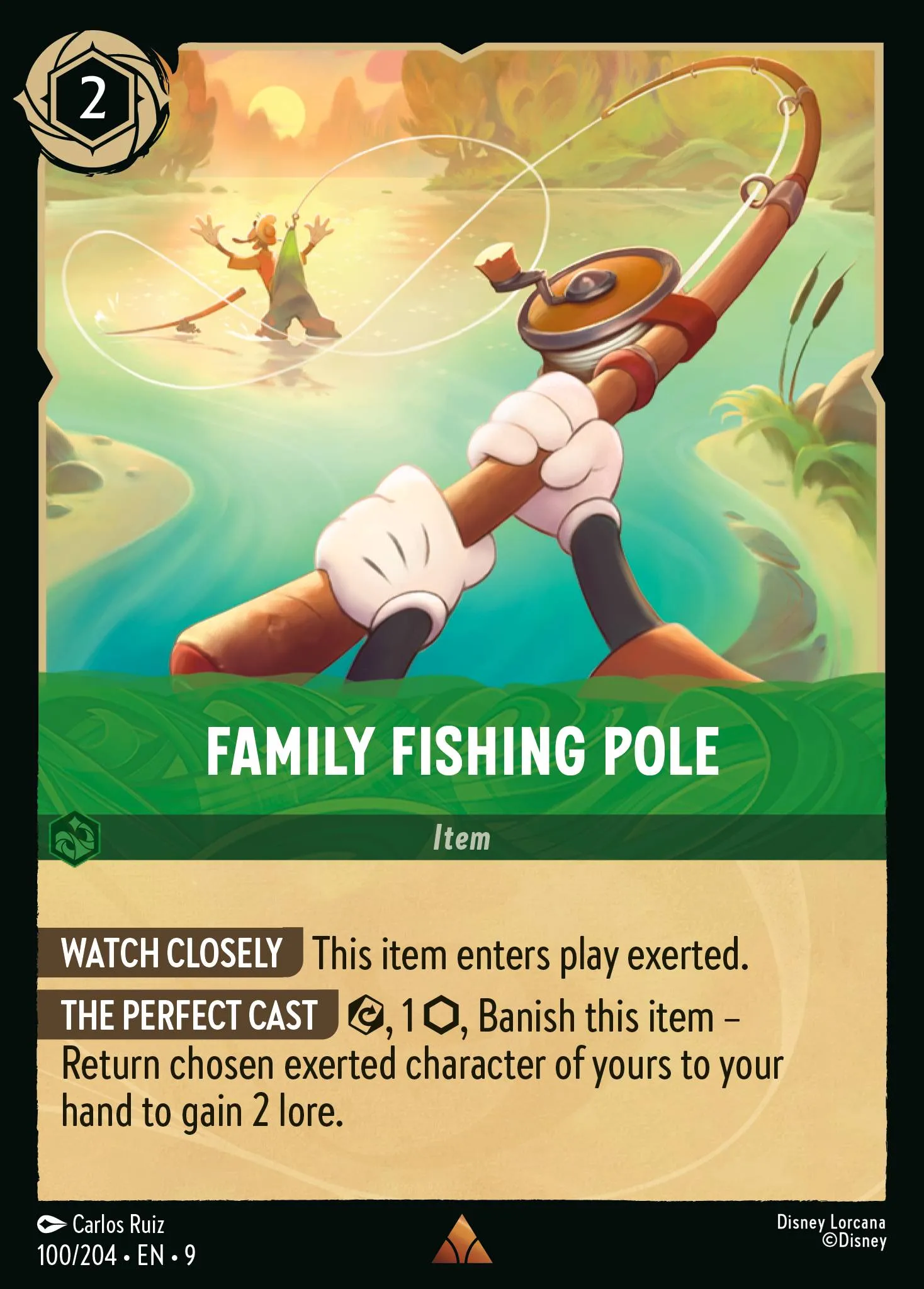 2025 Fabled Family Fishing Pole #100 Rare card image