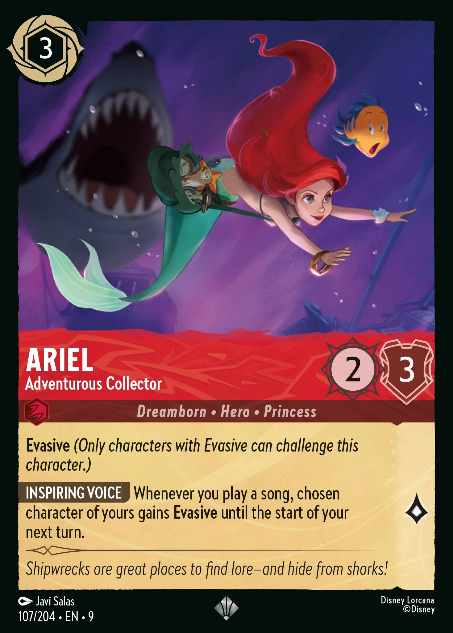 2025 Fabled Ariel - Adventurous Collector #107 Super Rare card image