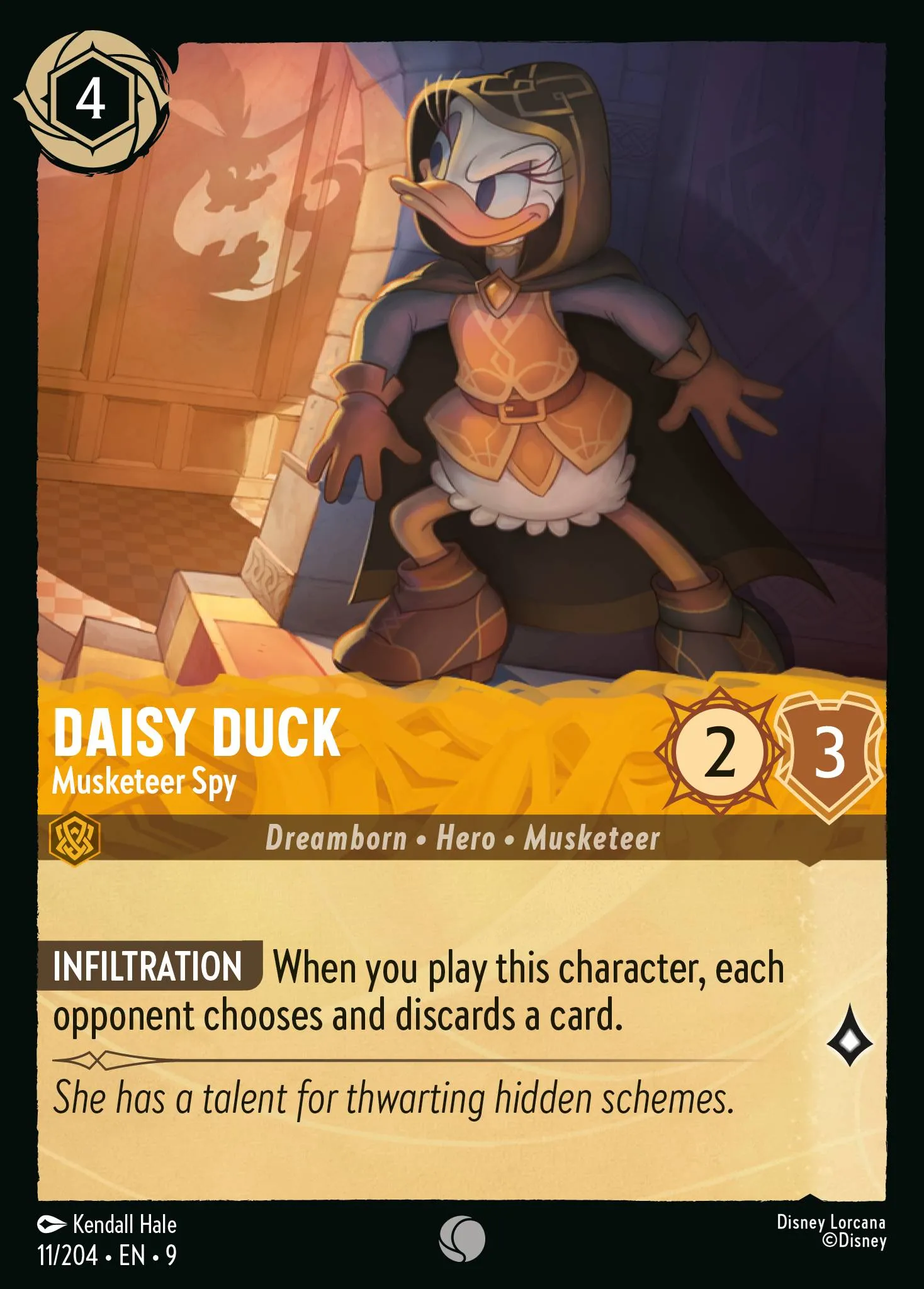 2025 Fabled Daisy Duck - Musketeer Spy Common #11 Common card image