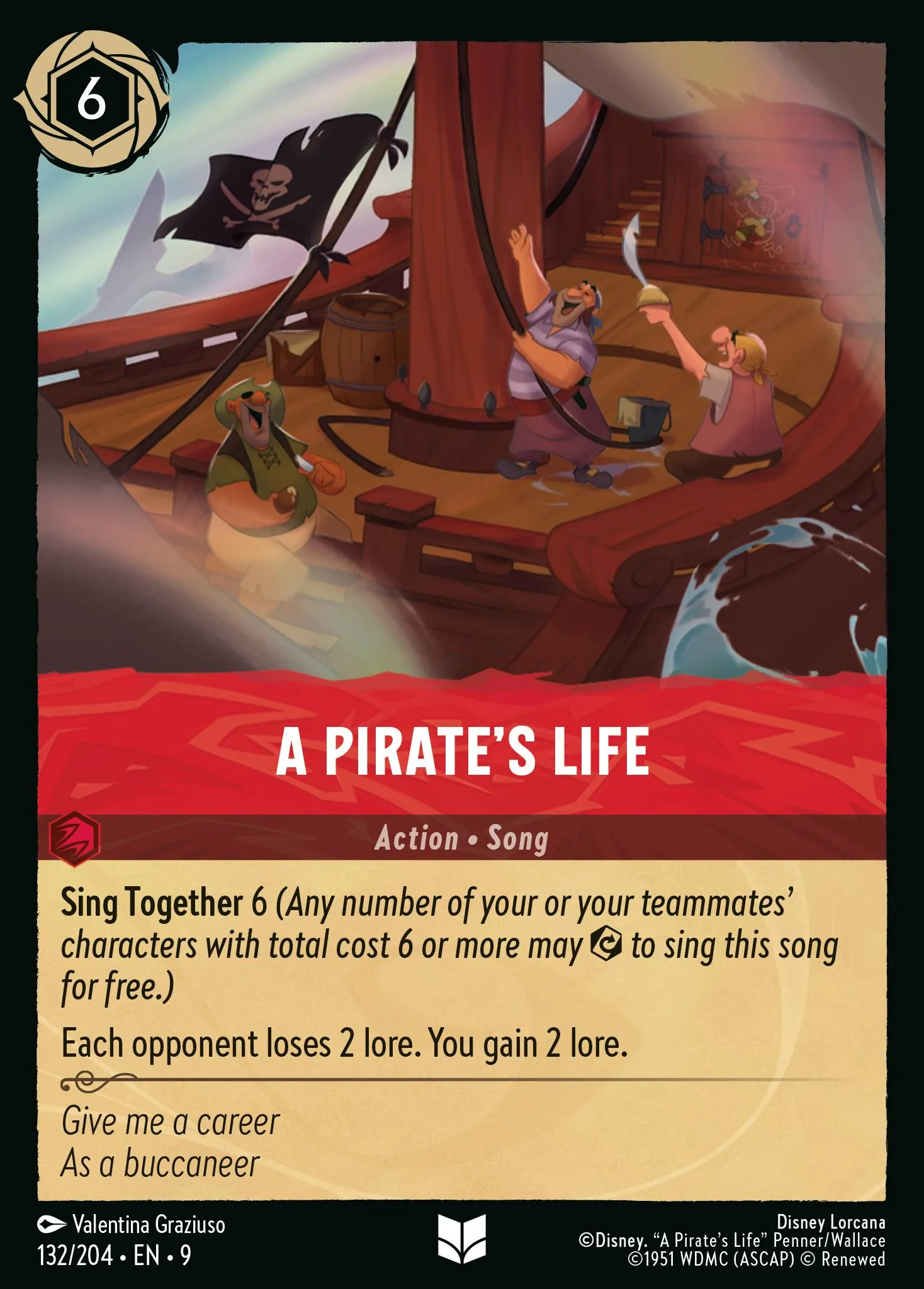 2025 Fabled A Pirate's Life #132 Uncommon card image