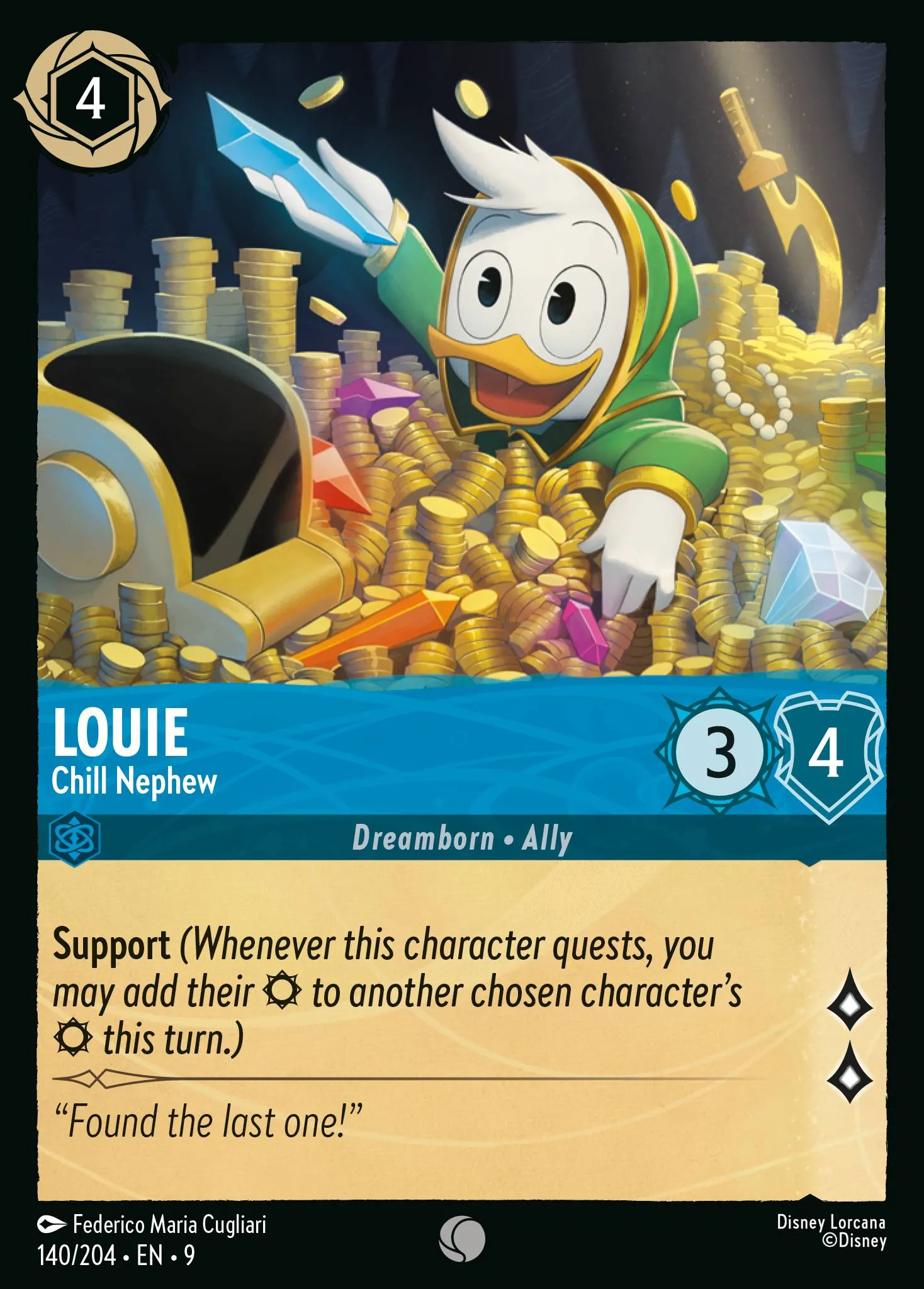 2025 Fabled Louie - Chill Nephew #140 Common card image