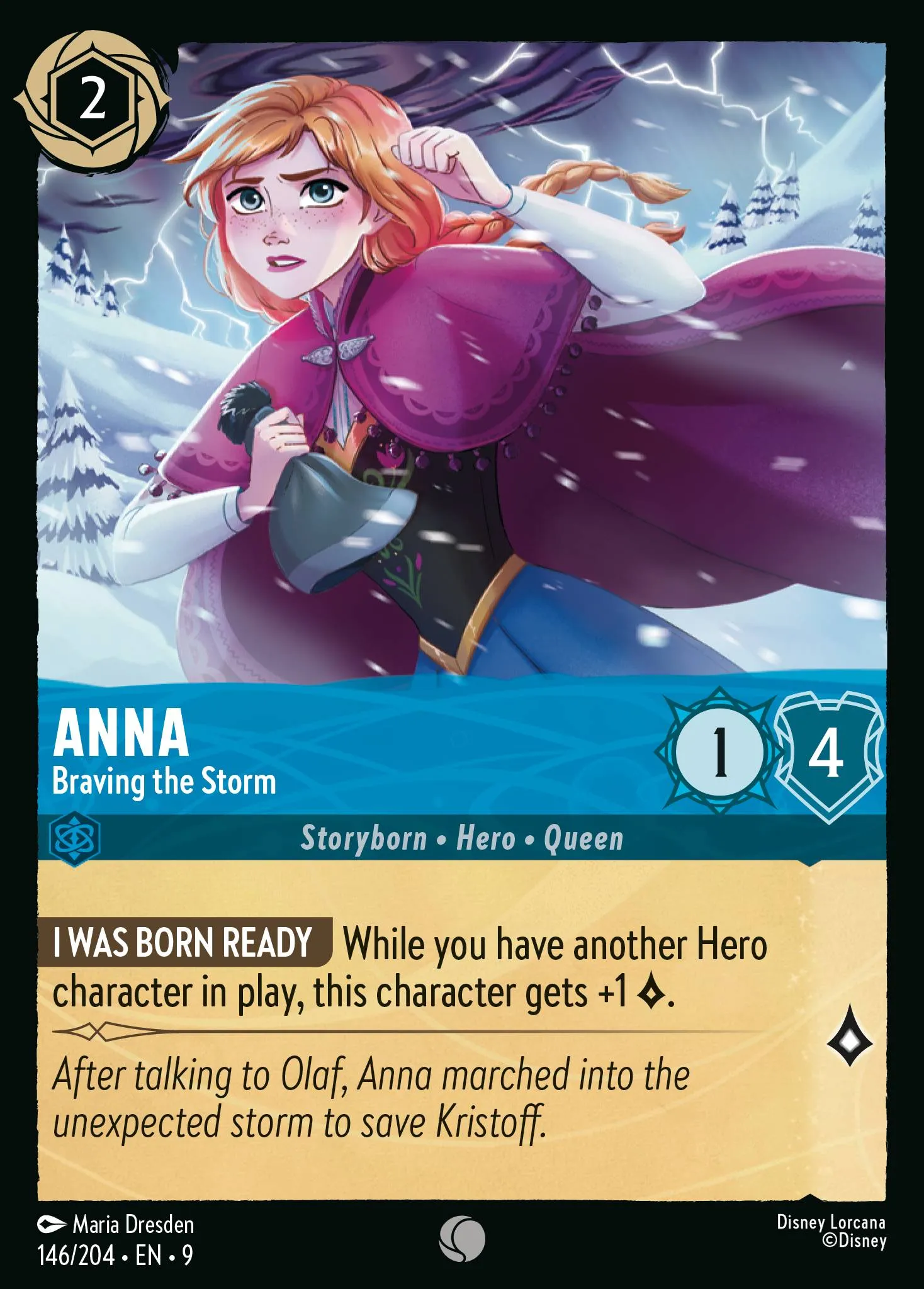 2025 Fabled Anna - Braving the Storm #146 Common card image