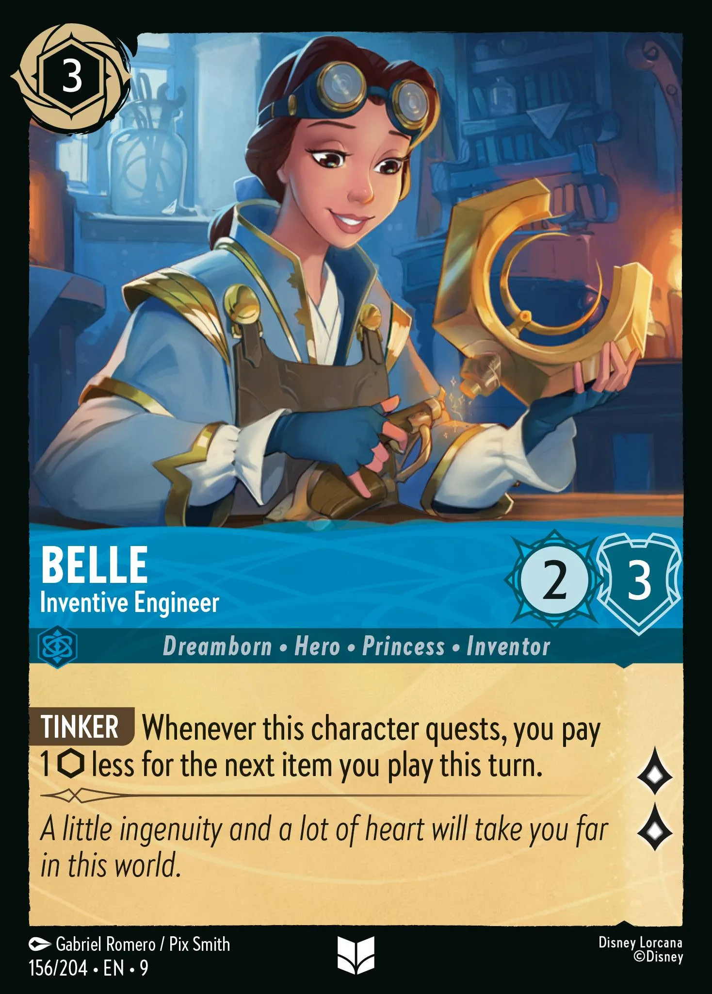2025 Fabled Belle - Inventive Engineer #156 Uncommon card image