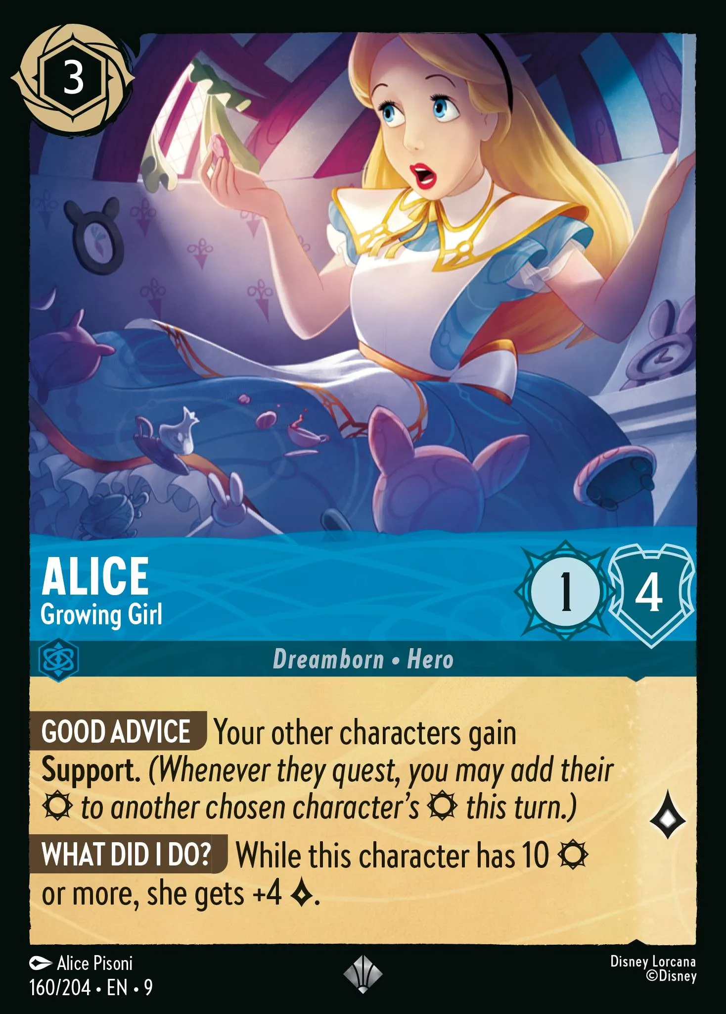 2025 Fabled Alice - Growing Girl #160 Super Rare card image